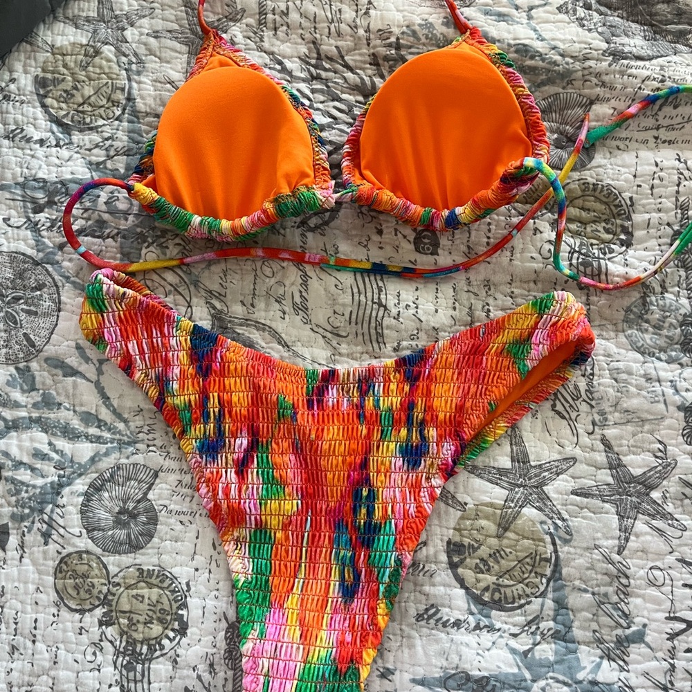 Princess Polly Colorful Ruched Bikini Set - Picture 2 of 3